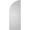 Ekena Millwork Quarter Round Top Right Surface Mount PVC Gable Vent w/ 2"W x 1-1/2"P Brickmould Frame, 14"W x 36"H GVPQR14X3602SF - alternate 4